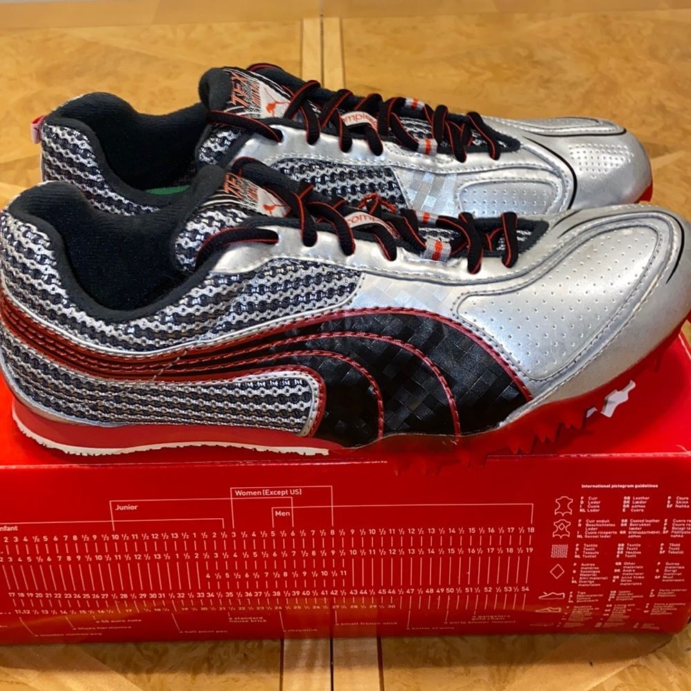 NEW!! Puma Complete TFX Miler 2 Mens Track & Field Spike Shoes Size 9.5